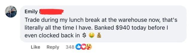Comment from Emily