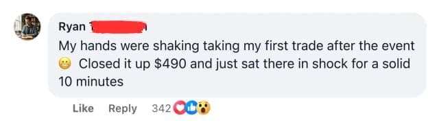 Comment from Ryan